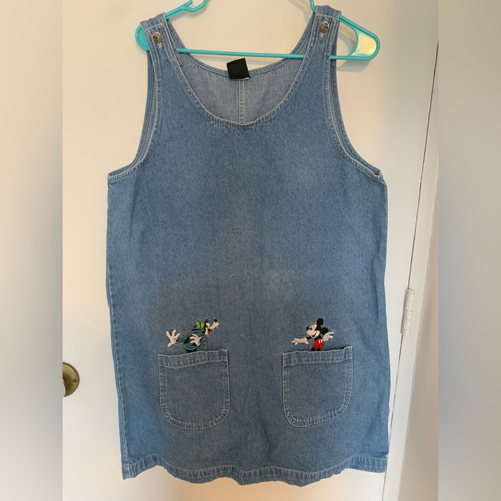 Vintage Denim Mickey & Goofy Jean Dress